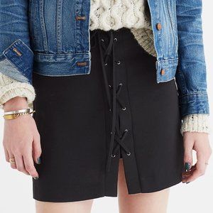 MADEWELL Lace-up pencil skirt